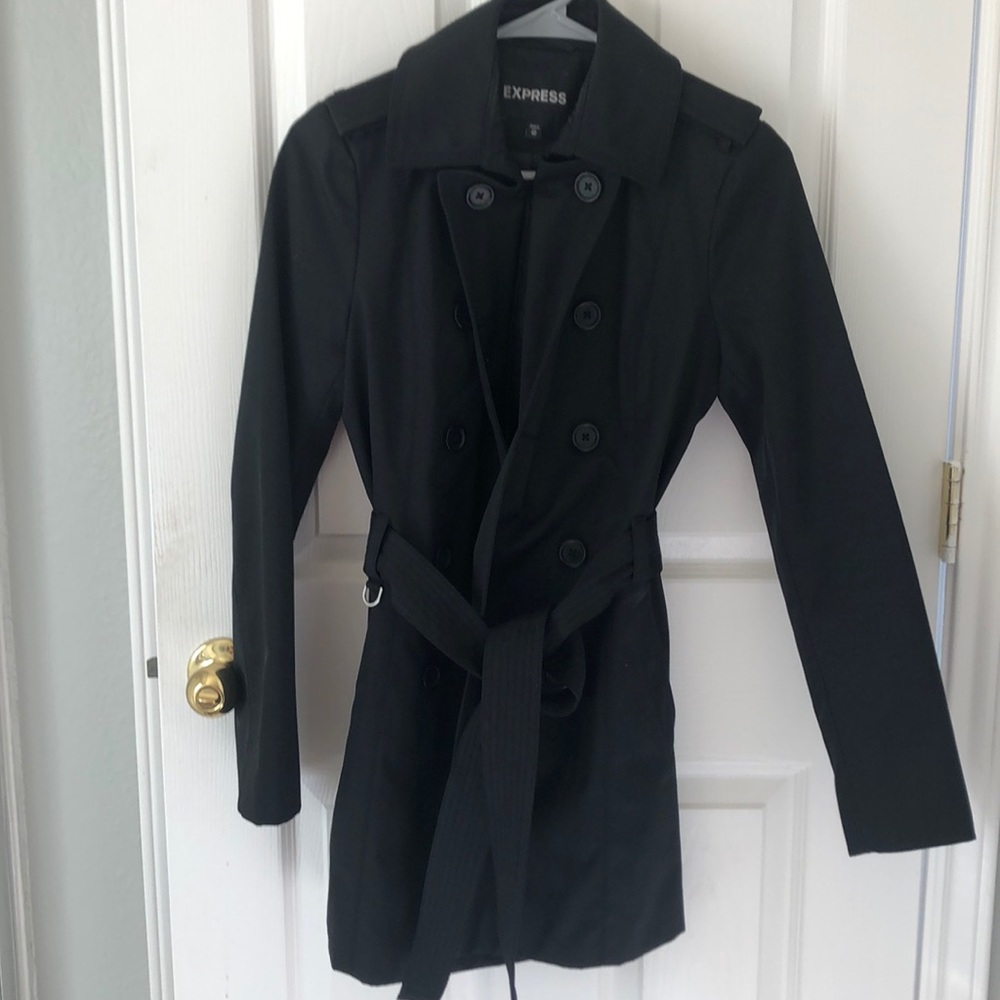 Black trench coat